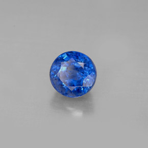 1.54캐럿 천연 블루 카이아나이트, 라운드 컷, 6.22 mm, VS-SI