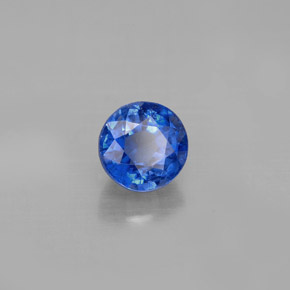 1.44캐럿 천연 블루 카이아나이트, 라운드 컷, 6.24 mm, VS-SI