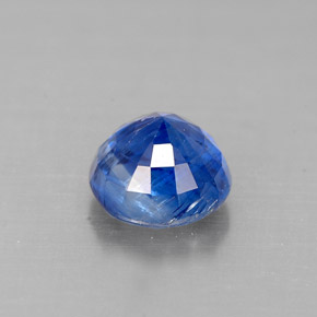 1.23캐럿 천연 블루 카이아나이트, 라운드 컷, 5.96 mm, VS-SI