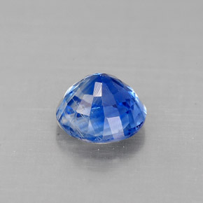 1.08캐럿 천연 블루 카이아나이트, 라운드 컷, 5.98 mm, VS-SI