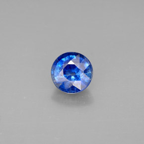 1.16캐럿 천연 블루 카이아나이트, 라운드 컷, 6.10 mm, VS-SI