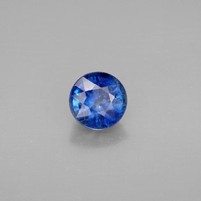 1.16캐럿 천연 블루 카이아나이트, 라운드 컷, 6.10 mm, VS-SI