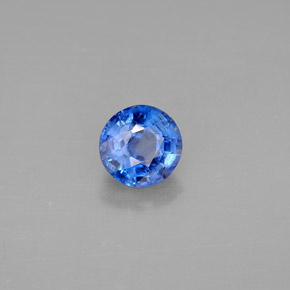1.15캐럿 천연 블루 카이아나이트, 라운드 컷, 6.00 mm, VS-SI