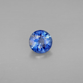 0.98캐럿 천연 블루 카이아나이트, 라운드 컷, 5.94 mm, VS