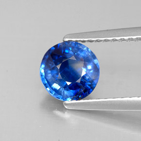 1.17캐럿 천연 블루 카이아나이트, 라운드 컷, 6.34 mm, VS-SI