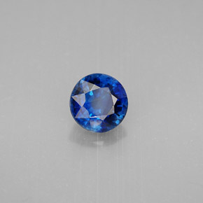 1.04캐럿 천연 블루 카이아나이트, 라운드 컷, 5.96 mm, VS-SI