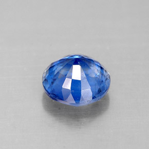 0.81캐럿 천연 블루 카이아나이트, 라운드 컷, 5.52 mm, VS-SI