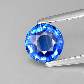 0.97캐럿 천연 블루 카이아나이트, 라운드 컷, 6.15 mm, VS-SI