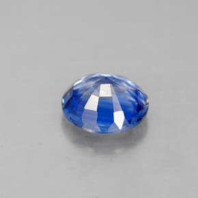 0.87캐럿 천연 블루 카이아나이트, 라운드 컷, 5.84 mm, VS-SI