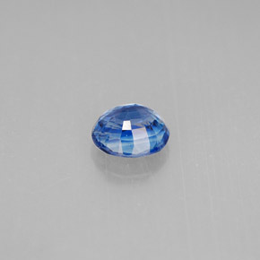 1.08캐럿 천연 블루 카이아나이트, 라운드 컷, 6.13 mm, VS-SI