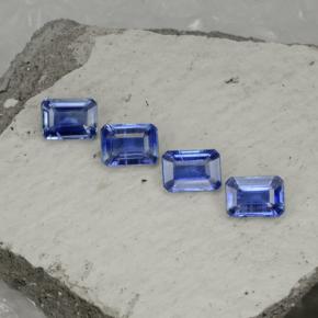 5.30캐럿 천연 블루 카이아나이트 보석, 에메랄드 컷, 7.3×5.2 mm, VS-SI