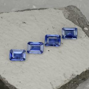 5.30캐럿 천연 블루 카이아나이트 보석, 에메랄드 컷, 7.3×5.2 mm, VS-SI