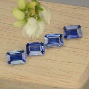 5.13캐럿 천연 블루 카이아나이트 보석, 에메랄드 컷, 7.1×5 mm, VS-SI