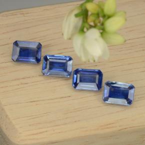 5.13캐럿 천연 블루 카이아나이트 보석, 에메랄드 컷, 7.1×5 mm, VS-SI