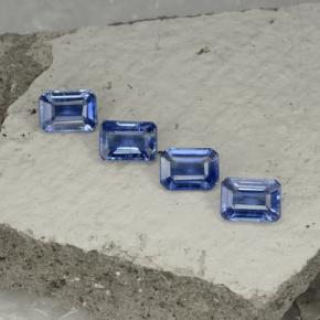4.98캐럿 천연 딥 블루 카이아나이트 보석, 에메랄드 컷, 7.1×5.1 mm, VS-SI