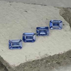 4.98캐럿 천연 딥 블루 카이아나이트 보석, 에메랄드 컷, 7.1×5.1 mm, VS-SI