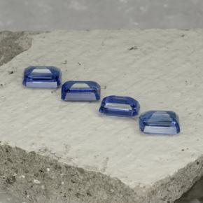 4.98캐럿 천연 딥 블루 카이아나이트 보석, 에메랄드 컷, 7.1×5.1 mm, VS-SI