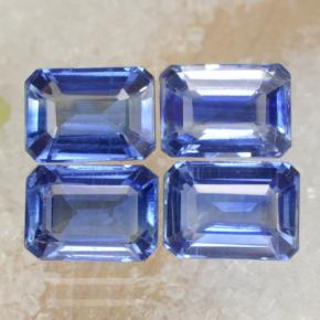 5.45캐럿 천연 블루 카이아나이트 보석, 에메랄드 컷, 7.1×5.2 mm, VS-SI