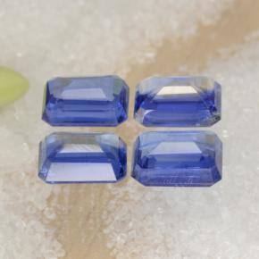 5.45캐럿 천연 블루 카이아나이트 보석, 에메랄드 컷, 7.1×5.2 mm, VS-SI