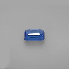 1.28캐럿 천연 블루 카이아나이트, 에메랄드 컷, 7.1×5.2 mm, VS-SI