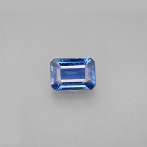 1.47캐럿 천연 블루 카이아나이트, 에메랄드 컷, 7.1×5.1 mm, VS-SI