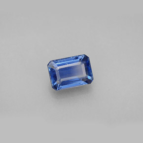 1.47캐럿 천연 블루 카이아나이트, 에메랄드 컷, 7.1×5.1 mm, VS-SI