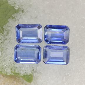 4.73캐럿 천연 블루 카이아나이트 보석, 에메랄드 컷, 7.2×5 mm, VS-SI