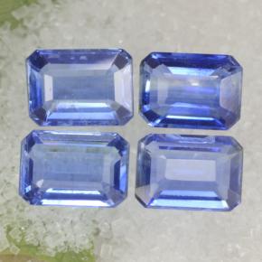 4.73캐럿 천연 블루 카이아나이트 보석, 에메랄드 컷, 7.2×5 mm, VS-SI
