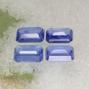 4.73캐럿 천연 블루 카이아나이트 보석, 에메랄드 컷, 7.2×5 mm, VS-SI