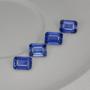 5.62캐럿 천연 블루 카이아나이트 보석, 에메랄드 컷, 7×5.2 mm, VS-SI