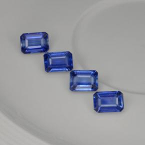 5.62캐럿 천연 블루 카이아나이트 보석, 에메랄드 컷, 7×5.2 mm, VS-SI