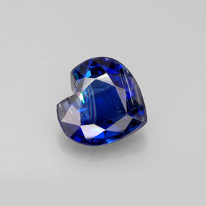 1.96캐럿 천연 블루 카이아나이트, 하트 모양, 8×7.9 mm, VS-SI