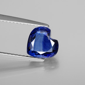 2.08캐럿 천연 블루 카이아나이트, 하트 모양, 8×7.7 mm, SI