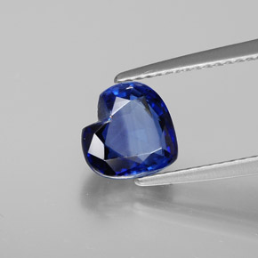 2.08캐럿 천연 블루 카이아나이트, 하트 모양, 8×7.7 mm, SI