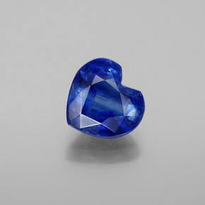 1.95캐럿 천연 블루 카이아나이트, 하트 모양, 8×7.6 mm, SI