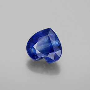 1.95캐럿 천연 블루 카이아나이트, 하트 모양, 8×7.6 mm, SI