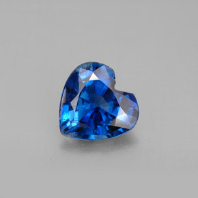 1.73캐럿 천연 블루 카이아나이트, 하트 모양, 8.1×8.1 mm, VS