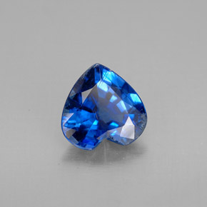 1.73캐럿 천연 블루 카이아나이트, 하트 모양, 8.1×8.1 mm, VS