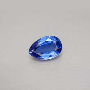 1.69캐럿 천연 블루 카이아나이트, 배 모양, 9×6 mm, VS-SI
