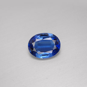 2.09캐럿 천연 블루 카이아나이트, 타원형 컷, 9×7 mm, VS