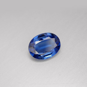 2.09캐럿 천연 블루 카이아나이트, 타원형 컷, 9×7 mm, VS