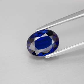 2.33캐럿 천연 블루 카이아나이트, 타원형 컷, 9×7 mm, VS