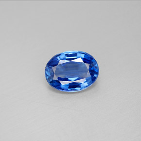 2.17캐럿 천연 블루 카이아나이트, 타원형 컷, 9.1×6.9 mm, VS