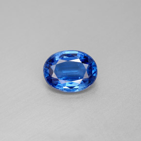 2.25캐럿 천연 블루 카이아나이트, 타원형 컷, 9.1×7.1 mm, VS