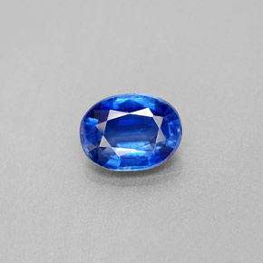 2.29캐럿 천연 블루 카이아나이트, 타원형 컷, 9.1×6.9 mm, VS-SI