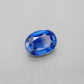2.29캐럿 천연 블루 카이아나이트, 타원형 컷, 9.1×6.9 mm, VS-SI
