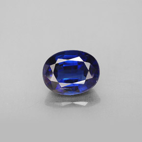 2.49캐럿 천연 블루 카이아나이트, 타원형 컷, 9×7 mm, VS-SI