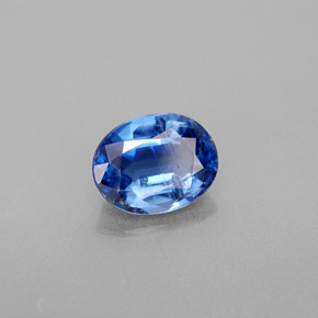 2.26캐럿 천연 블루 카이아나이트, 타원형 컷, 8.9×7 mm, VS-SI