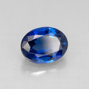 2.44캐럿 천연 블루 카이아나이트, 타원형 컷, 9×6.8 mm, VS-SI