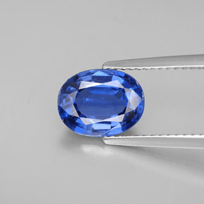 2.17캐럿 천연 블루 카이아나이트, 타원형 컷, 9×7 mm, VS